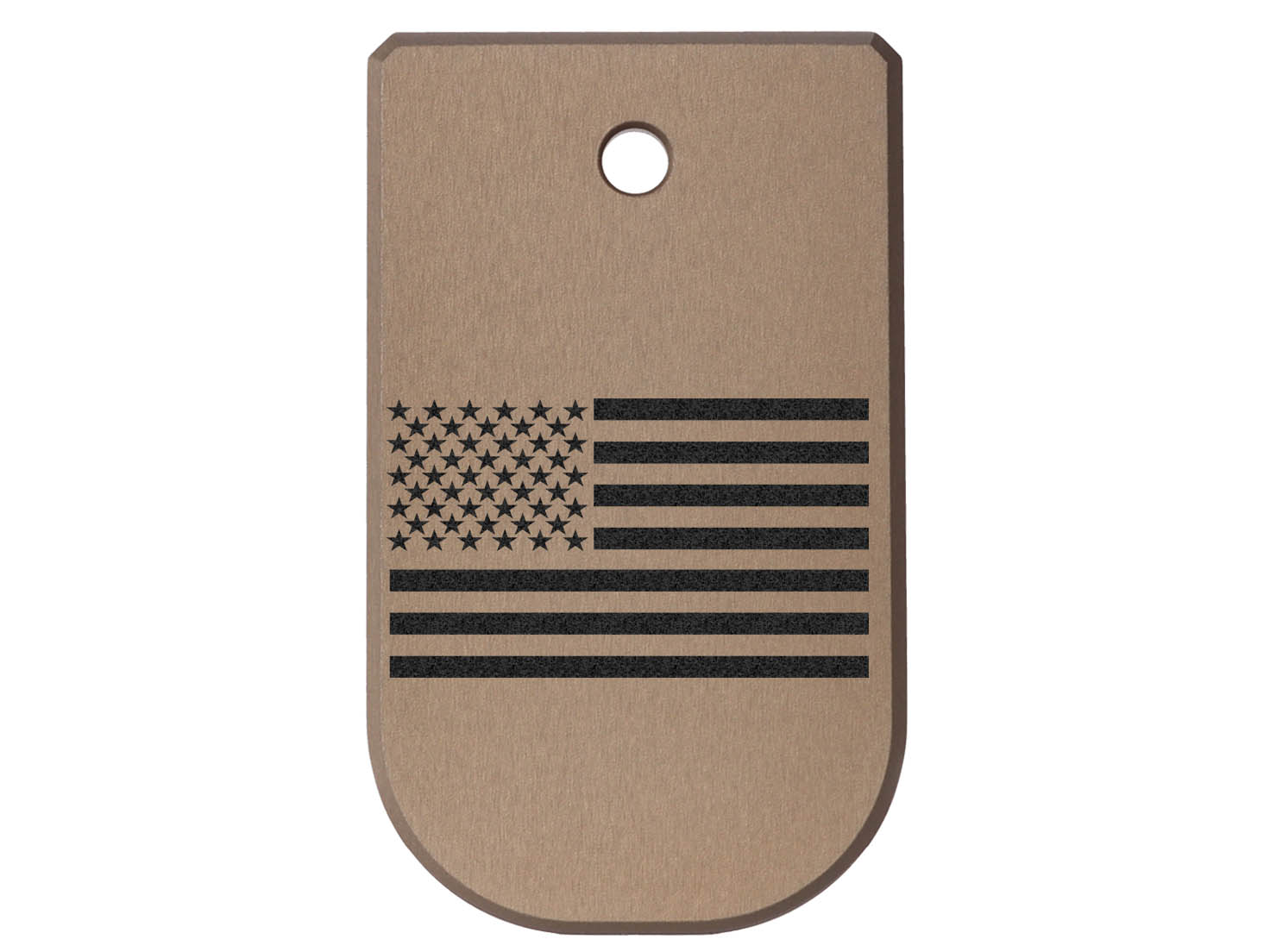 NDZ Glock 43X 48 Magazine Base Plate Aluminum FDE, Black